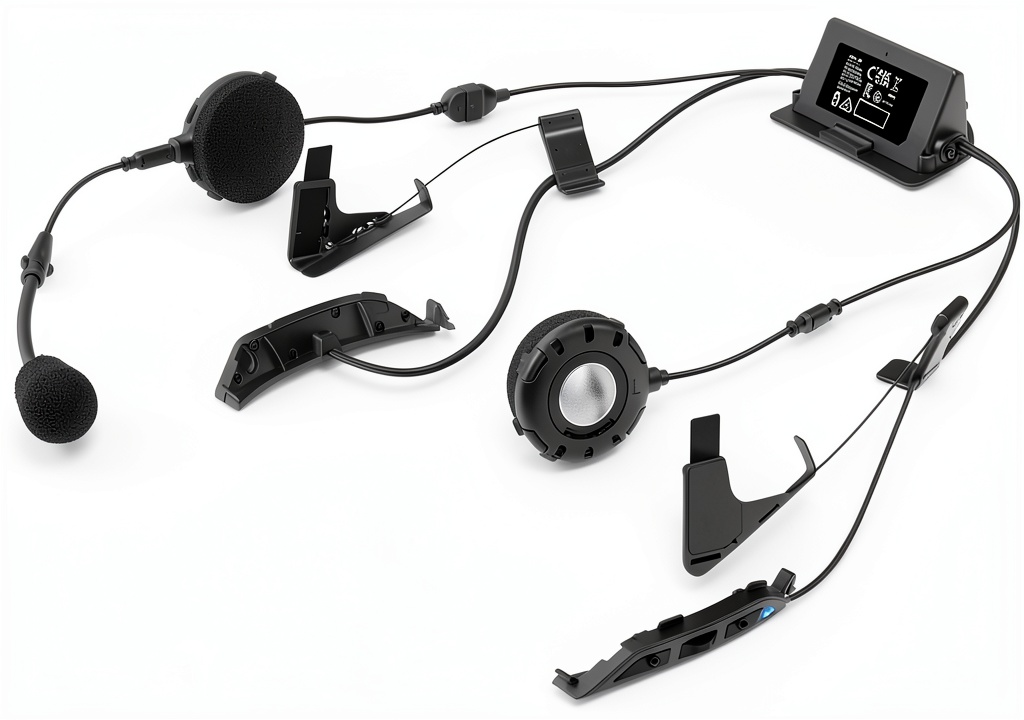 Rider using Sena SRL3 headset during a highway ride