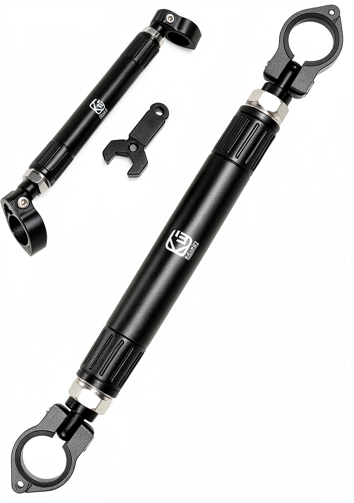 BRCOVAN HB2 cross bar installed on a sport motorcycle