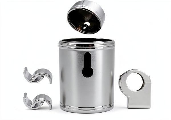 Universal Bike Drink Holder Zreneyfex Chrome 360°-5