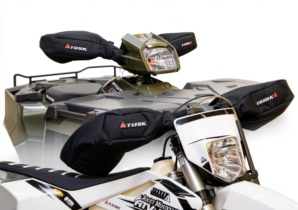 TUSK Motorcycle Handlebar Accessories Black Polyester-7