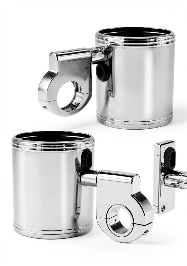 Universal Bike Drink Holder Zreneyfex Chrome 360°-4