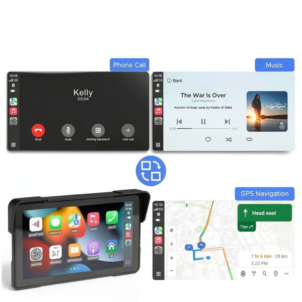 Volam Motorcycle GPS Navigation Waterproof Wireless-5