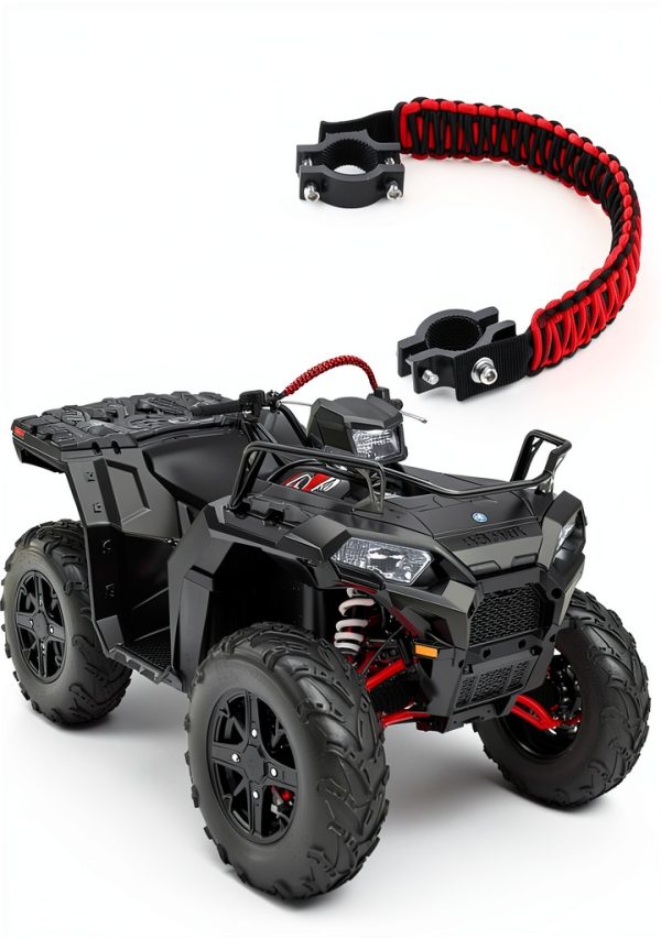ATV Grab Strap GOLPEW Thick Paracord Clip Red-3