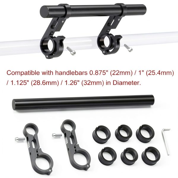BRCOVAN Bike Motorcycle Handlebar Extender Aluminum Alloy-5