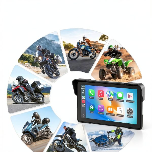Volam Motorcycle GPS Navigation Waterproof Wireless-7