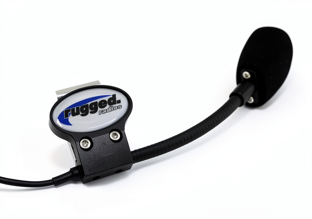 Rider installing the Rugged Radios helmet mount on a motocross helmet