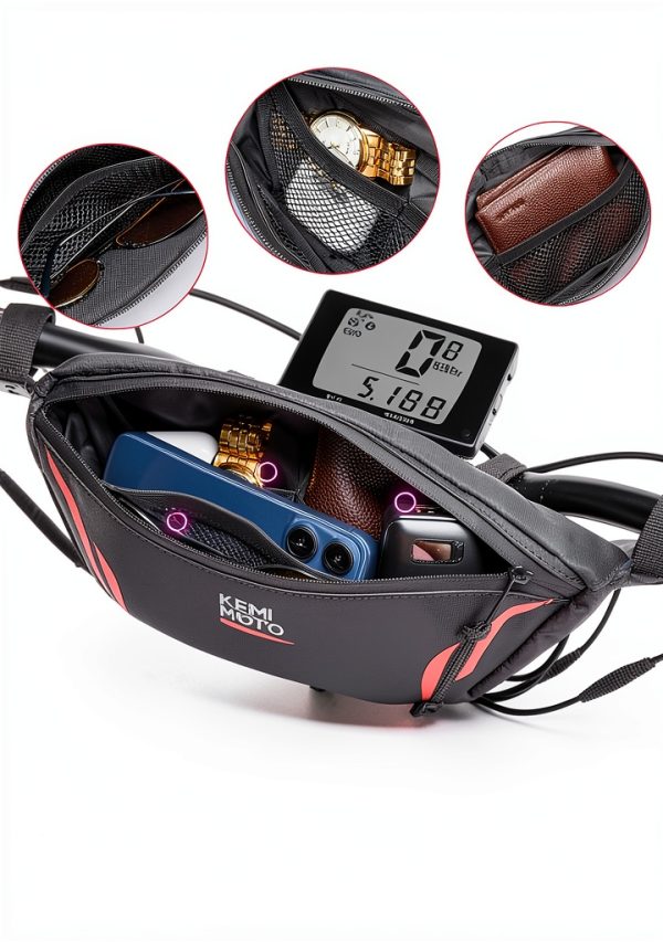 KEMIMOTO Motorcycle Handlebar Bag PVC Waterproof-1