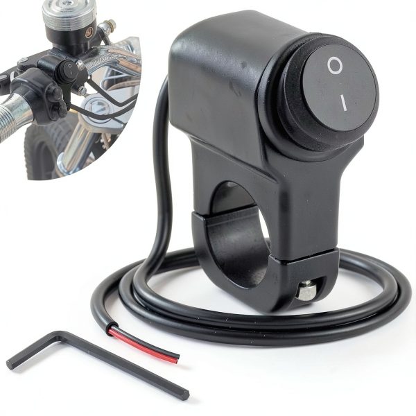 Motorcycle Handlebar Switch ecocstm Waterproof 12V 10A-0