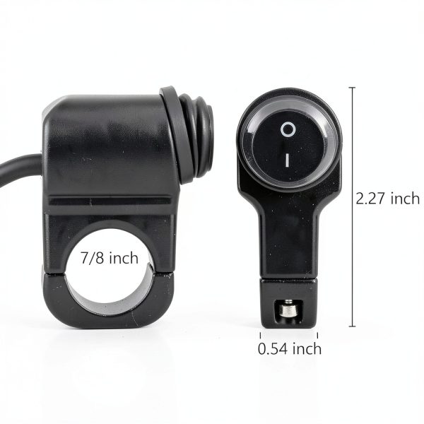 Motorcycle Handlebar Switch ecocstm Waterproof 12V 10A-1