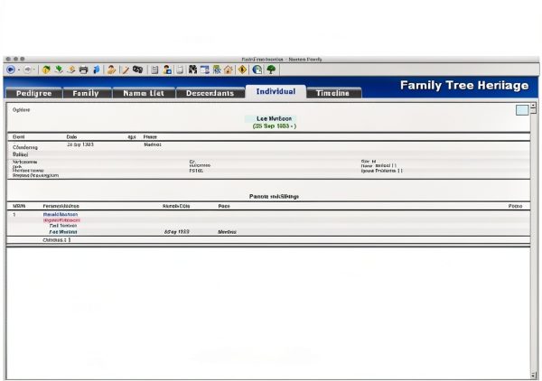 Family Tree Software by Individual for Mac-2