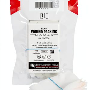 Wound Packing Gauze North American Rescue 3in x 5yd Z Fold X Ray Line-0