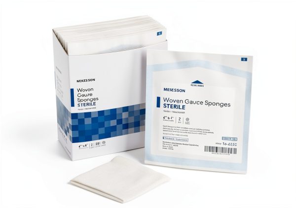 Sterile cotton gauze sponges MCK 12‑ply 4x4 in Model 16‑4242-2