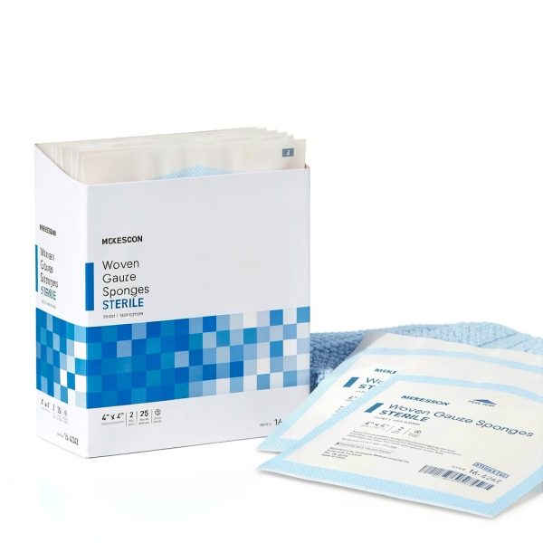 Sterile cotton gauze sponges MCK 12‑ply 4x4 in Model 16‑4242-1