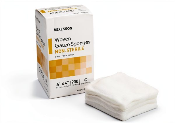 McKesson 4x4 Inch Cotton Gauze Pad – Sterile Medical Dressing-0